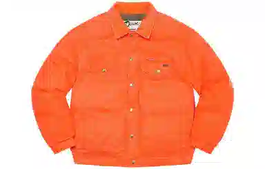 Supreme x Schott Canvas Down Trucker Jacket
