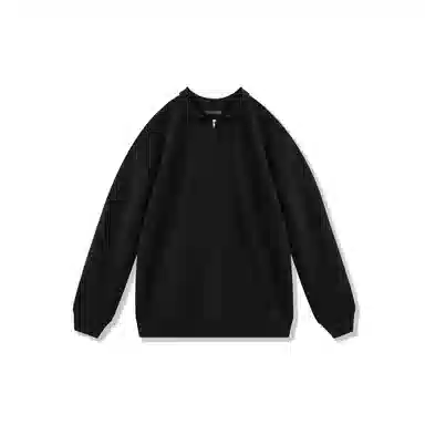 我是大卫 韩系高级感半拉链休闲百搭翻领长袖针织衫 男女同款