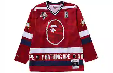 A BATHING APE x Mitchell Ness VT