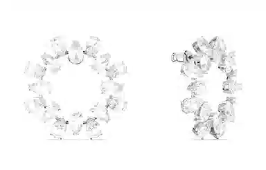 Swarovski Millenia Hoop Earrings Silver