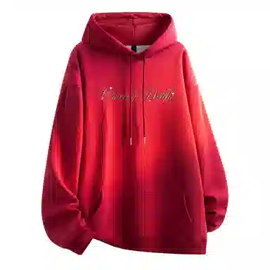 Qnxeey Vintage Ink Print Hoodie