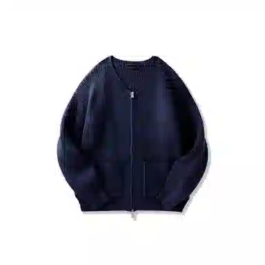 SHANTREE Casual Zip Knit Jacket