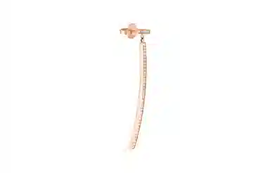 Tiffany & Co. T Series Full Diamond T Bar Earrings 18K Rose Gold