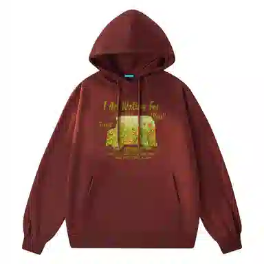 海底小纵队 美式高街复古油画创意花卉个性字母印花简约基础款重磅舒适百搭宽松休闲时尚高级感套头落肩校园风长袖卫衣 男女同款