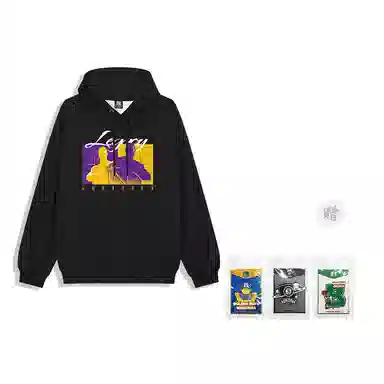 腾讯视频草场地 潮牌学生党好物篮球文化系列连帽跑步运动休闲百搭卫衣 男女同款 父子同台詹姆斯布朗尼篮球文化系列