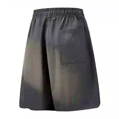 兰缪 日系简约纯色基础款日常通勤舒适美式复古透气户外运动百搭宽松五分裤休闲短裤 男女同款