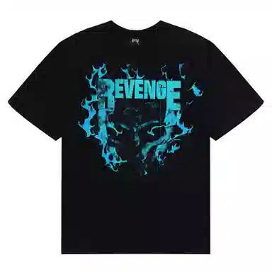 Revenge Flame Logo T-Shirt Black