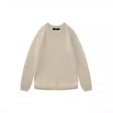 我是大卫 港风宽松慵懒风圆领纯色韩版打底针织衫 男女同款