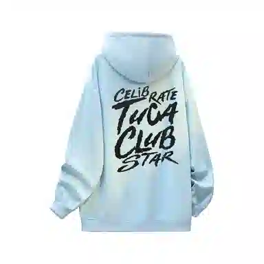 啄木鸟 美式高街复古背面印花休闲宽松卫衣 男女同款 黑色