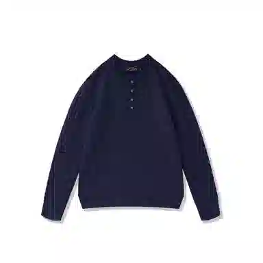 我是大卫 小众高级感韩系纯色设计感宽松套头炸街针织衫 男女同款