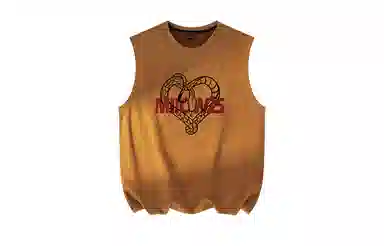 MIIOW Creative Snake Heart Suede Vest