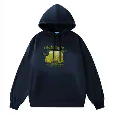 海底小纵队 美式高街复古油画创意花卉个性字母印花简约基础款重磅舒适百搭宽松休闲时尚高级感套头落肩校园风长袖卫衣 男女同款