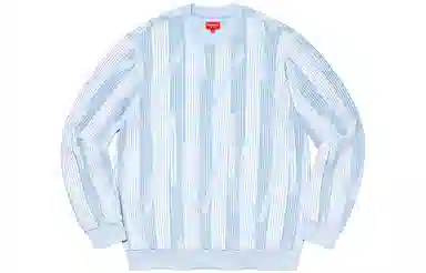 Supreme Textured Stripe Crewneck