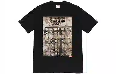 Supreme x Martin Wong Iglesia Pentecostal Tee Black