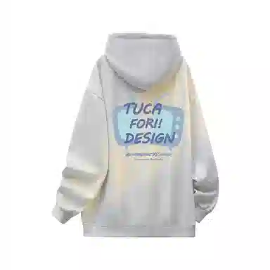 啄木鸟 宽松字母纯色百搭长袖卫衣 男女同款