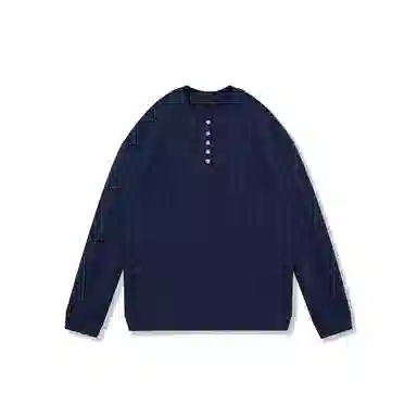 我是大卫 韩系慵懒纯色休闲简约百搭针织衫 男女同款