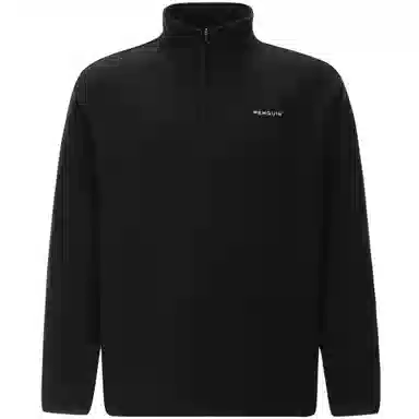 企鹅 立领半开襟加厚保暖防静电摇粒绒抓绒卫衣 男女同款