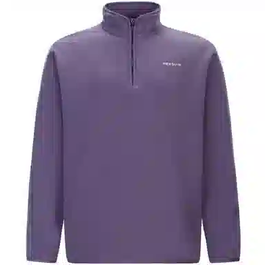 企鹅 立领半开襟加厚保暖防静电摇粒绒抓绒卫衣 男女同款