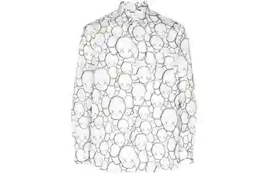 CDG x KAWS Long Sleeve Shirt White