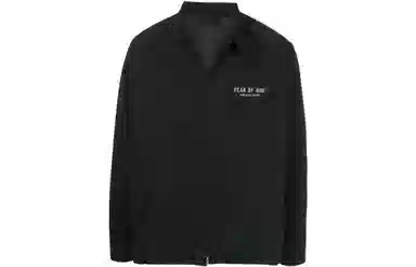 Fear of God SS22 Logo Zip Jacket Black