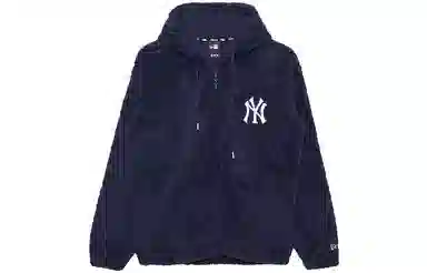 New Era Yankees Logo Hoodie Jacket Navy