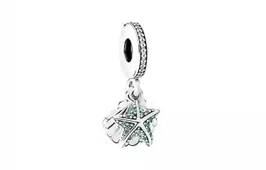 Pandora Starfish and Seashell Pendant