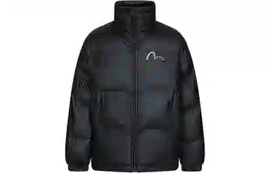 EVISU FW22 Logo Embroidered Jacket Black