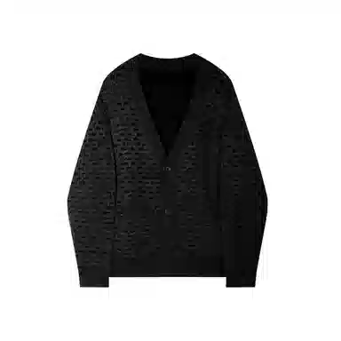 w2x Hollow Lazy Style Casual Cardigan Gray