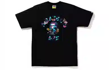BAPE x Kid Cudi Cartoon Camo T-Shirt