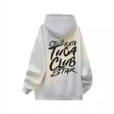 啄木鸟 美式高街复古背面印花休闲宽松卫衣 男女同款 黑色