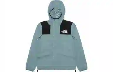 The North Face Logo Hoodie Jacket Misty Blue