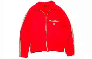 Acne Studios SS22 Zip Collar Jacket Red