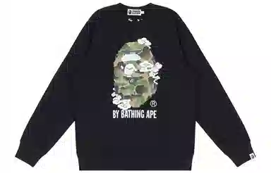 A BATHING APE Bape SS23 Camo Print Sweatshirt