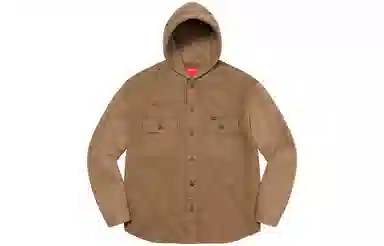Supreme FW22 Fleece Hooded Denim Shirt