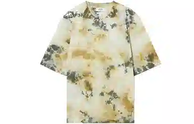 COS Tie-Dye Crew Neck T-Shirt Beige
