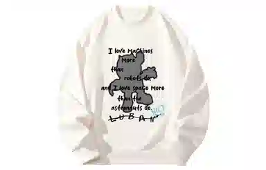 王者荣耀 鲁班七号星空梦想款 美式保暖日常学院风百搭创意落肩长袖无性别休闲宽松多巴胺圆领卫衣 男女同款