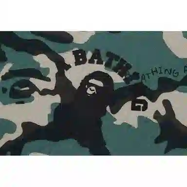 A BATHING APE Camo Logo Pullover Sweatshirt