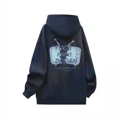 啄木鸟 宽松字母纯色百搭长袖卫衣 男女同款