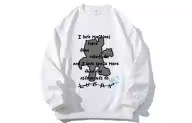 王者荣耀 鲁班七号星空梦想款 美式保暖日常学院风百搭创意落肩长袖无性别休闲宽松多巴胺圆领卫衣 男女同款