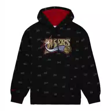 Mitchell & Ness x NBA Philadelphia 76ers Pullover Hoodie Black