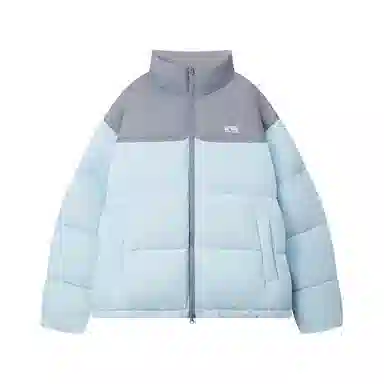 江南先生 美式复古立领拼接面包服羽绒服 男女同款