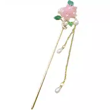 【花团锦簇】 指尖瑰宝 花朵发饰中式高级复古感头饰发钗流苏步摇汉服旗袍配饰好运降临美丽动人惊艳四座 镀银 发簪 女款