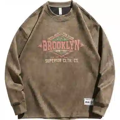 格蓝鹿 美式复古重磅宽松卫衣 男款