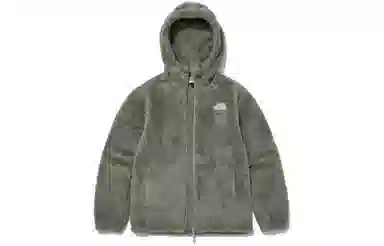 The North Face Logo Fleece Hoodie Olive