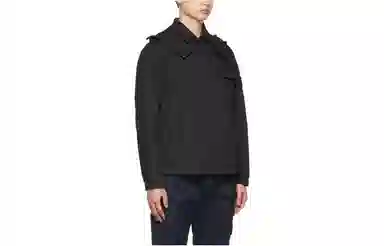 Stone Island FW22 Logo Print Zip Detachable Hood Jacket