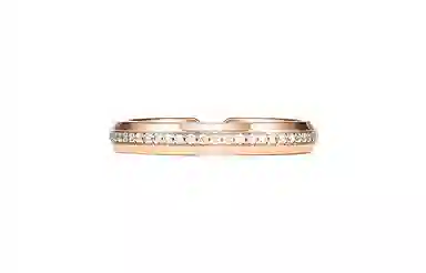 Tiffany & Co. Diamond Nesting Narrow Band Ring Rose Gold