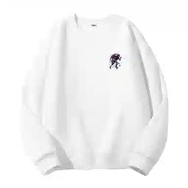 【dme】 美式圆领复古人物印花宽松百搭套头纯色长袖卫衣 男女同款