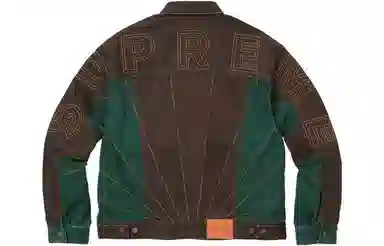 Supreme Radial Embroidered Denim Trucker Jacket
