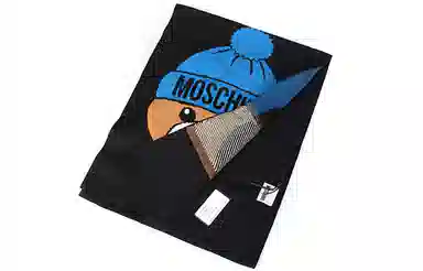 Moschino Teddy Bear Wool Scarf