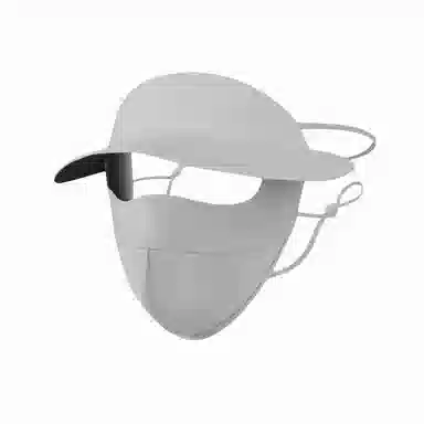 北极绒 二合一全脸遮阳透气户外骑行出游 聚酯纤维 防晒帽 男女同款情侣款